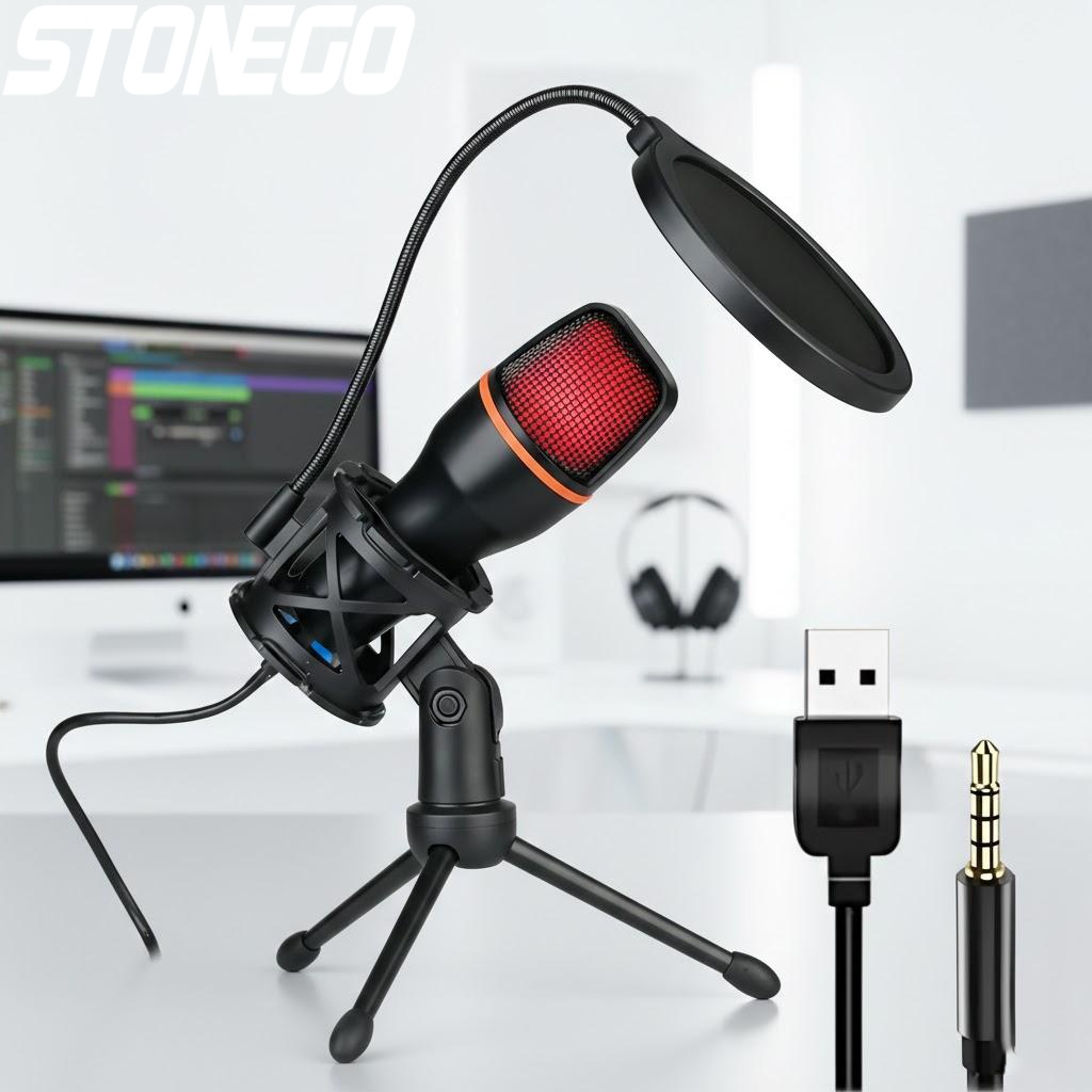 Pc Gaming Youtubers - Kit Mikrofon Kondensor USB Profesional dengan