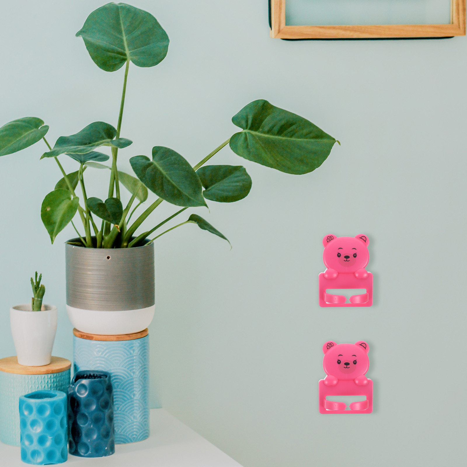 Desk Cable Organizer - 8 Buah Pengait Hisap Kartun, Pengatur