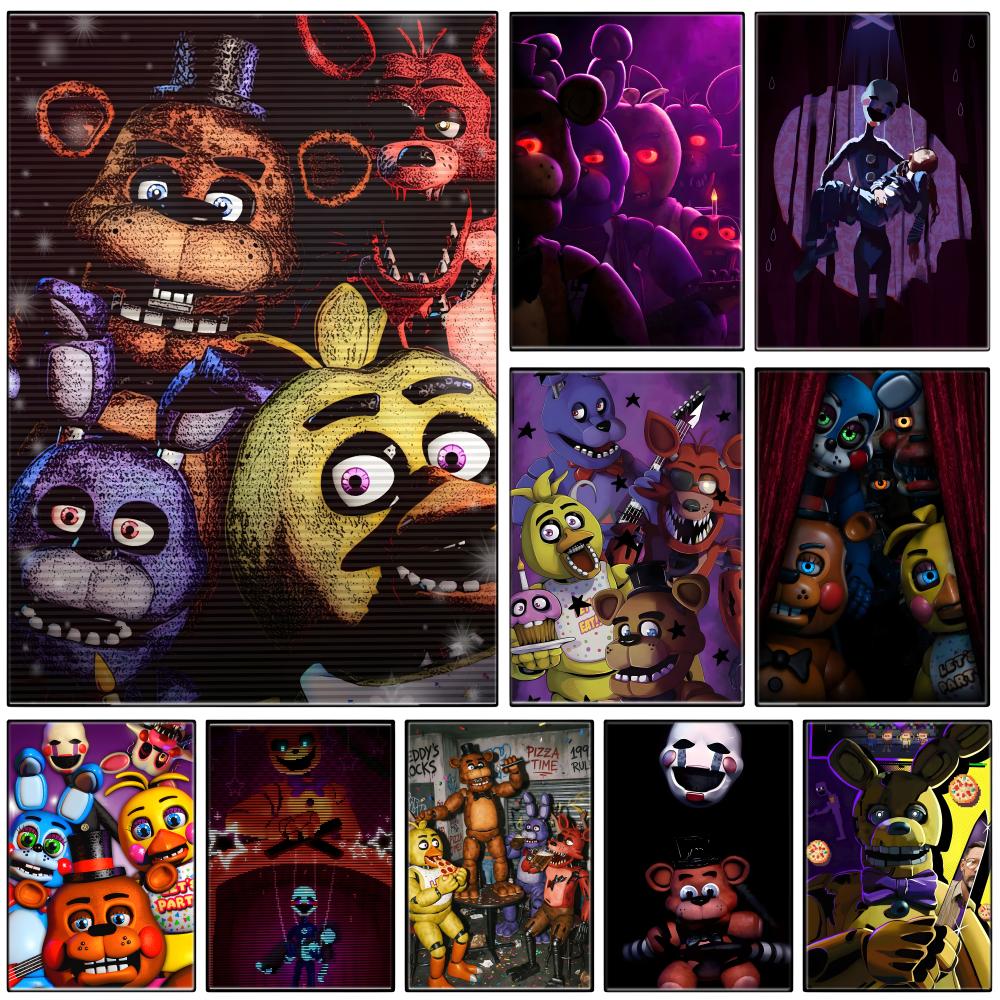 Pc Gaming Quotes - Poster F-FNAF Game Horor Animatronik Gelap