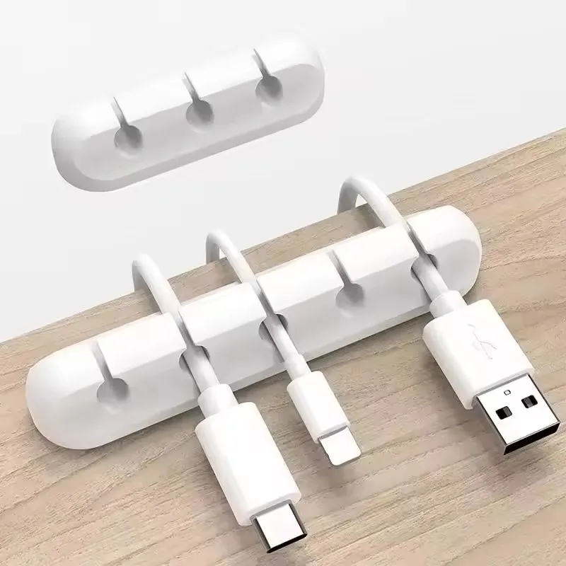 Desk Cable Organizer - Klip Penggulung Kabel USB Silikon, Pengatur