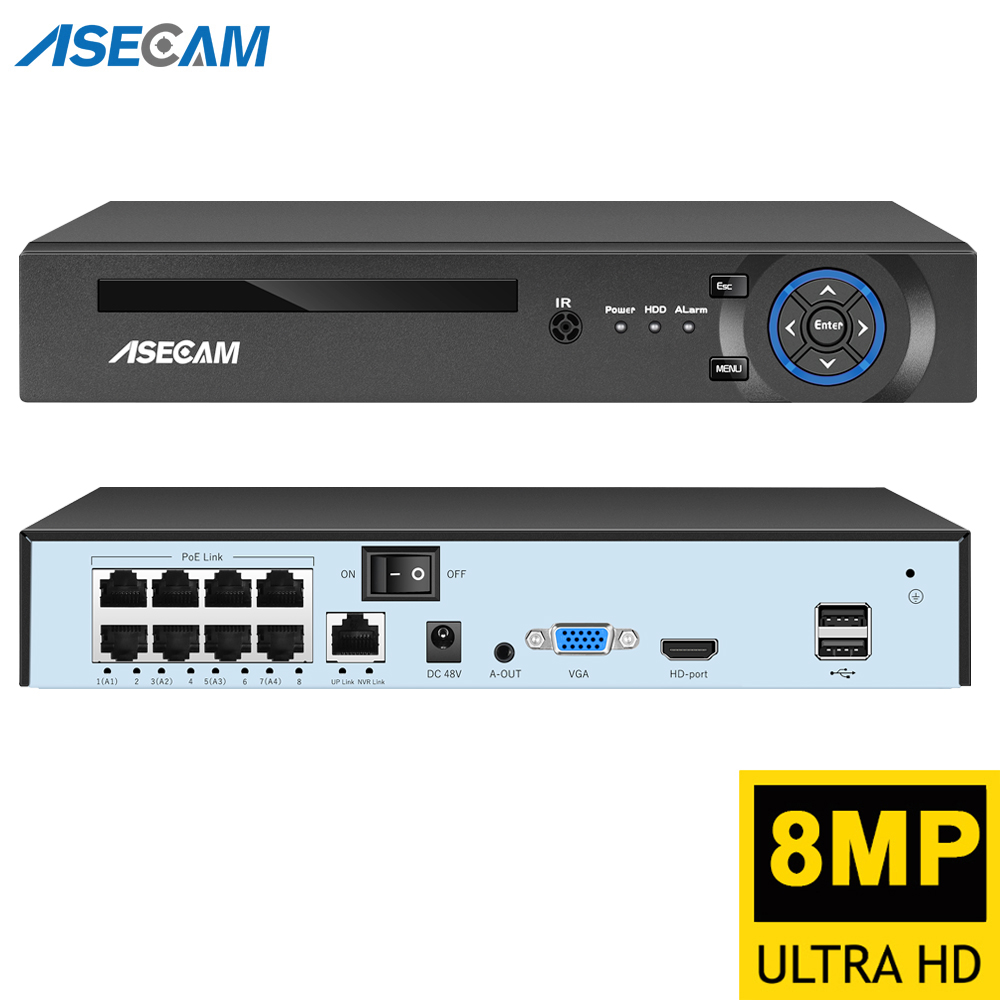 Webcam 4K - Perekam Video NVR POE Super 8MP