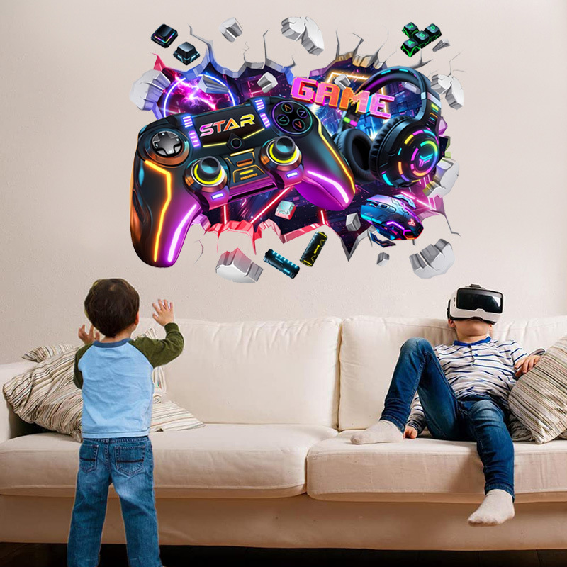 Pc Gaming Quotes - Stiker Vinyl Seni Dinding Grafiti Kontroler