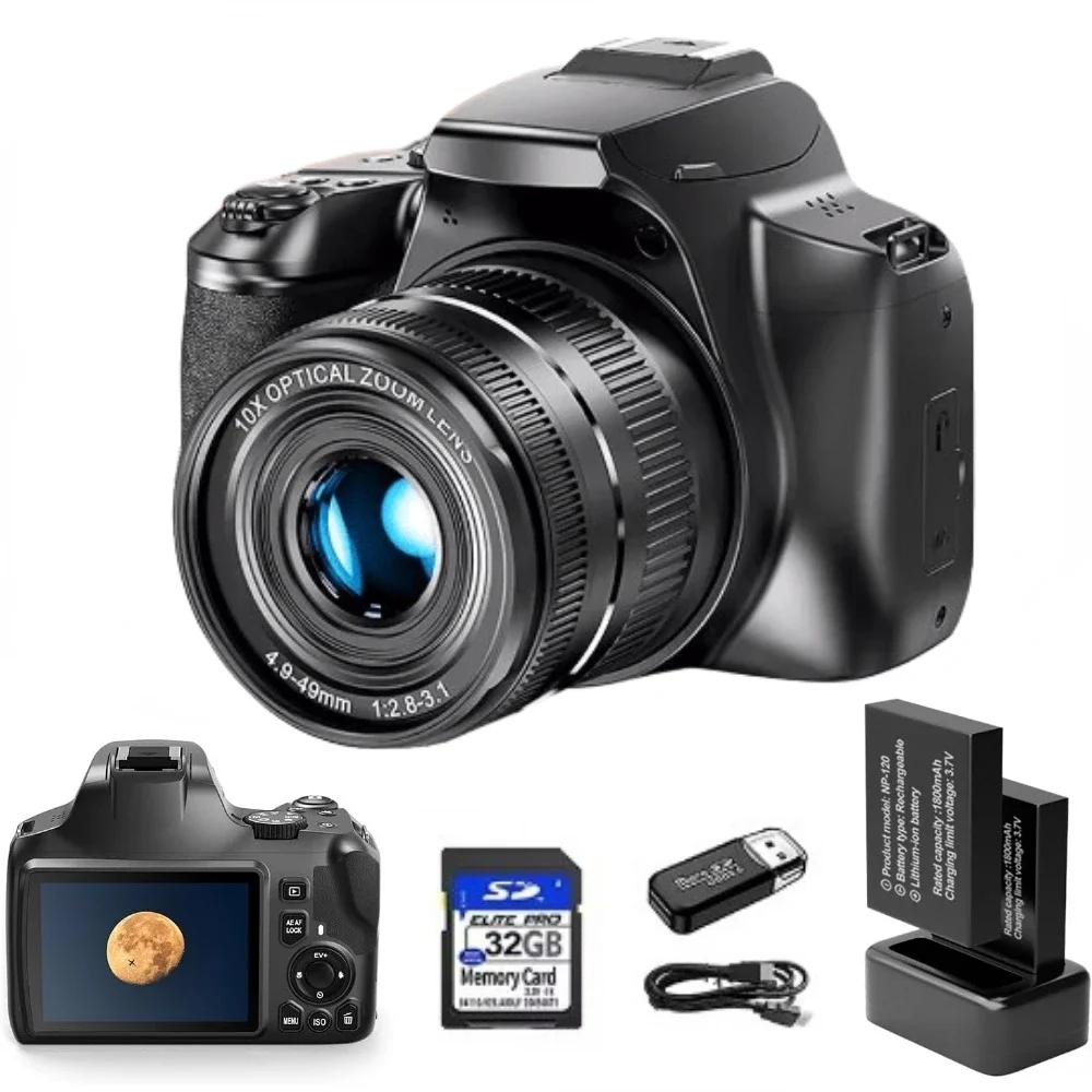 Webcam 4K - Kamera Digital 4K untuk Fotografi 10X