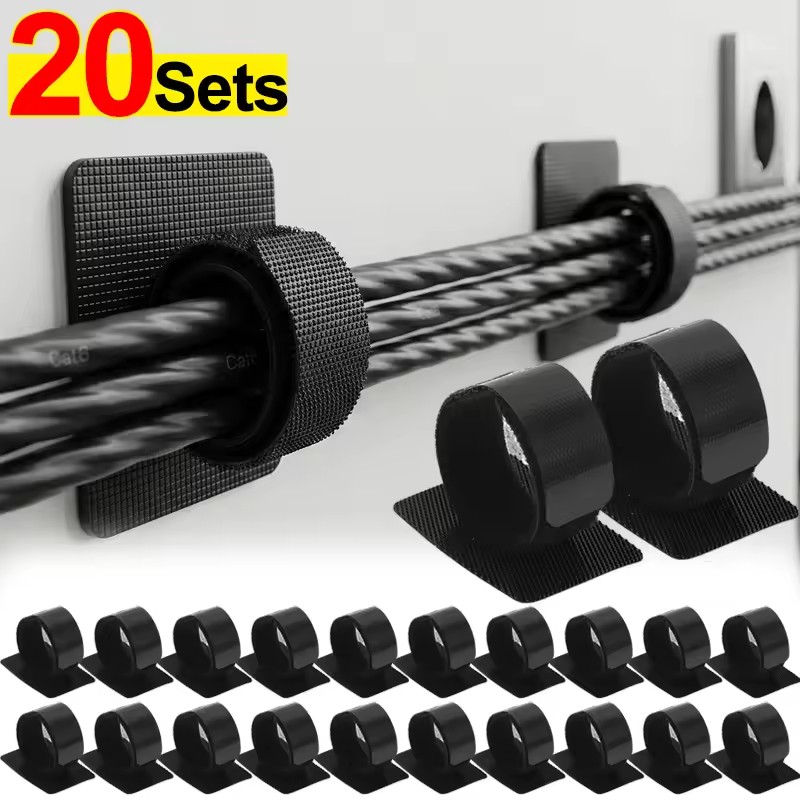 Desk Cable Organizer - Penahan Kabel di Bawah Meja, Pengatur