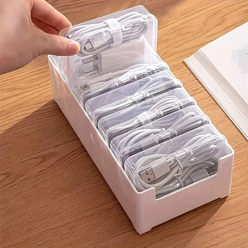 Desk Cable Organizer - Kotak Pengatur Kabel Data, Kotak Penyimpanan