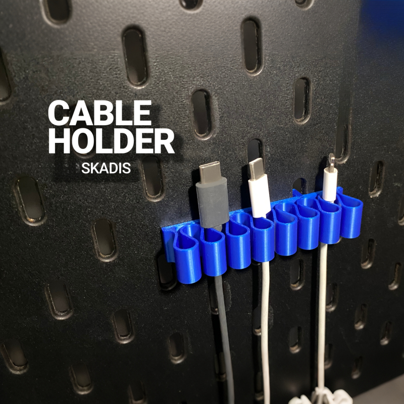 Desk Cable Organizer - Penjepit Pengatur Kabel Pegboard Dinding untuk