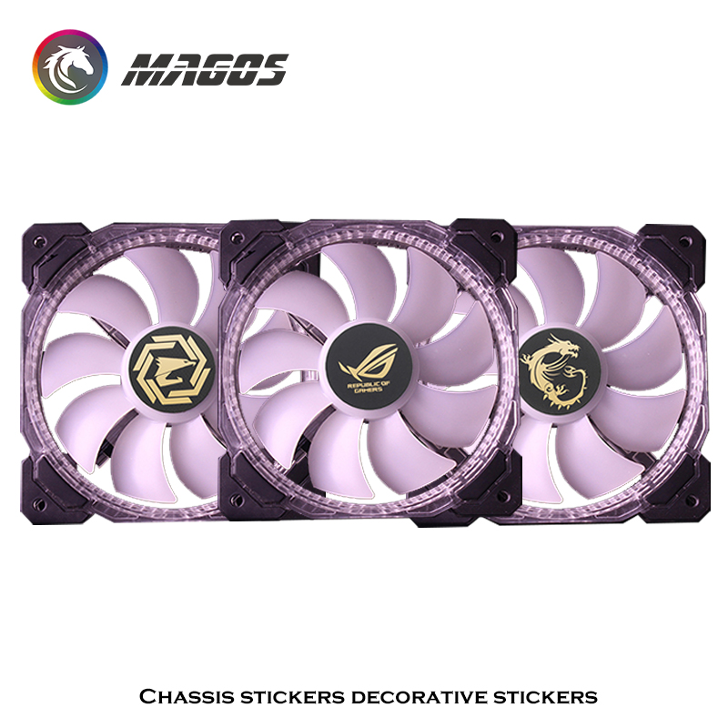 Pc Gaming Quotes - Stiker dekorasi kipas pendingin komputer 12CM