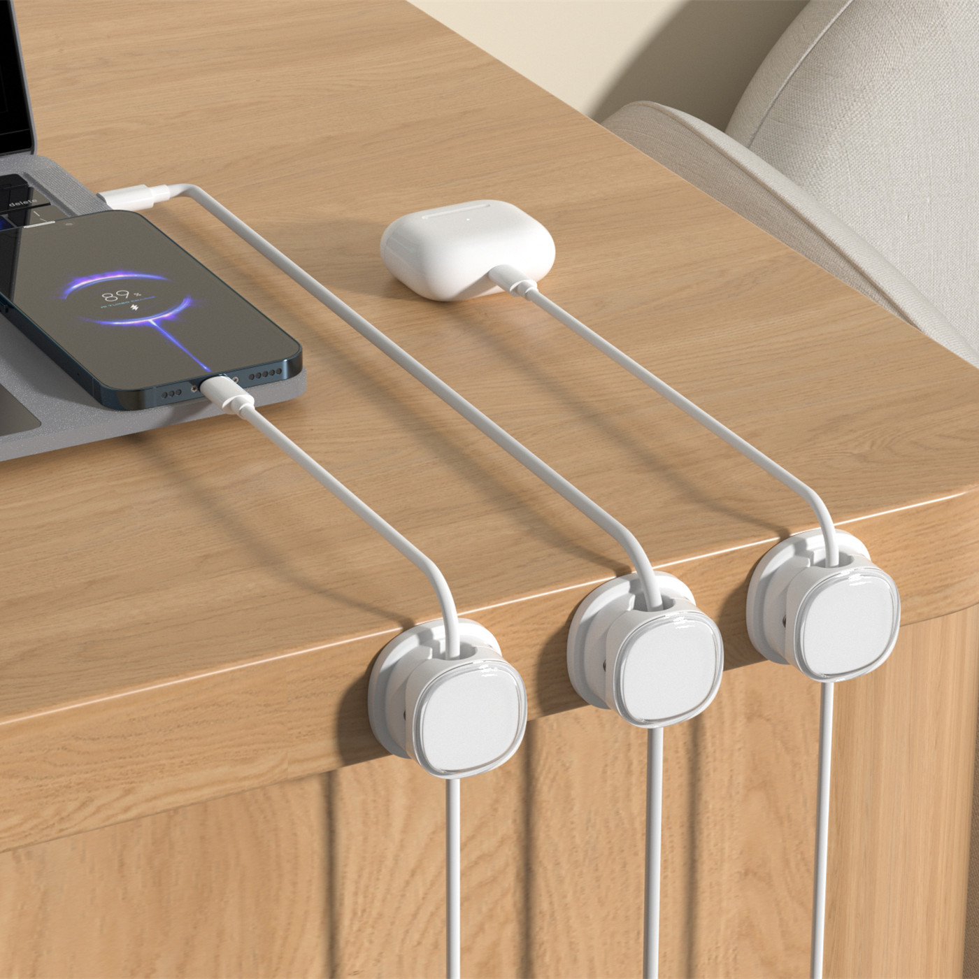 3/6/8/12 Buah Klip Kabel Magne - Desk Cable Organizer ulasan dan harga