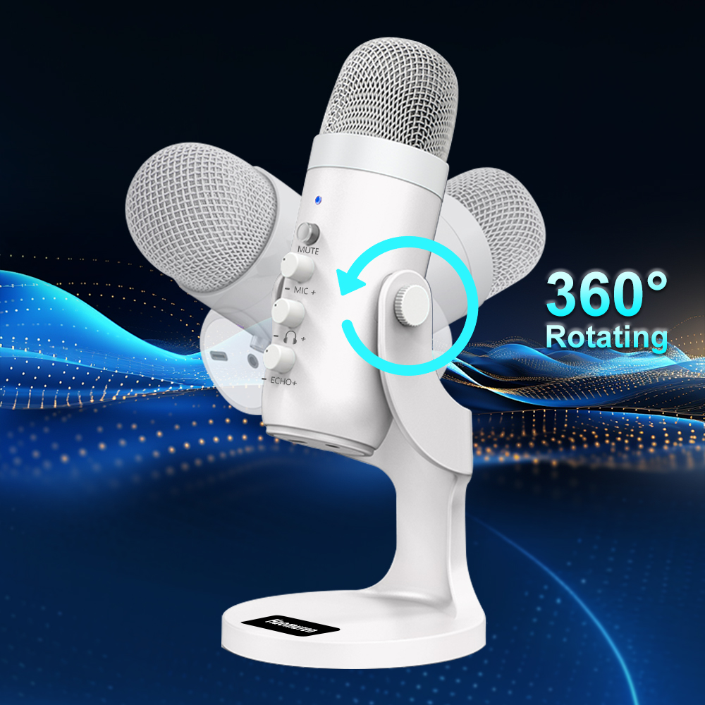 Mikrofon kondenser USB putih p - Pc Gaming Youtubers ulasan dan harga