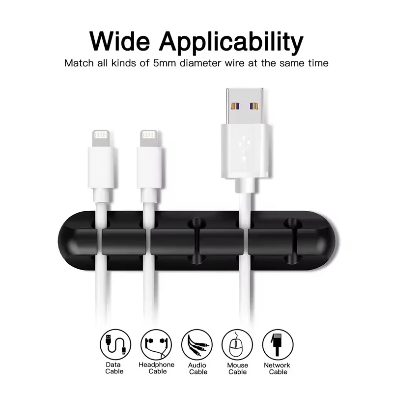 Klip Penggulung Kabel USB Sili - Desk Cable Organizer ulasan dan harga