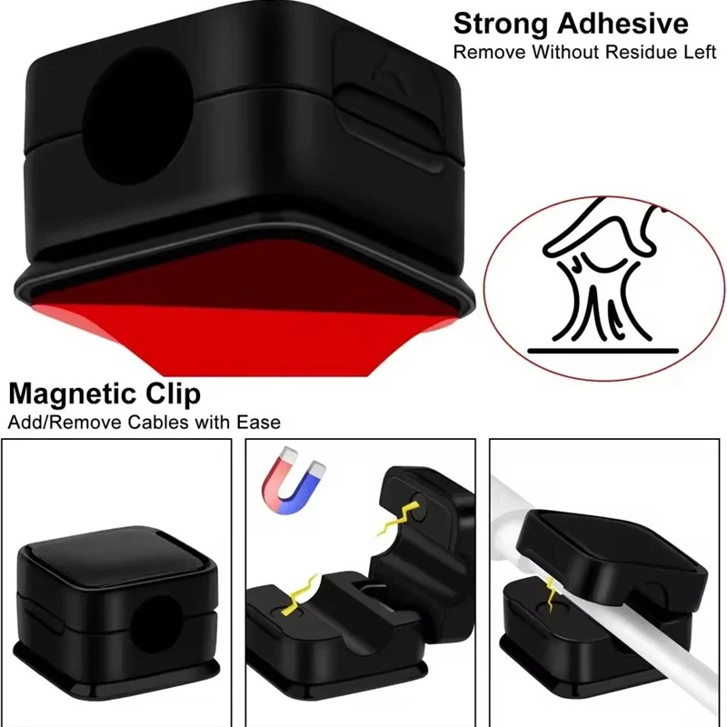 Penjepit Kabel Magnetik, Pengi - Desk Cable Organizer ulasan dan harga
