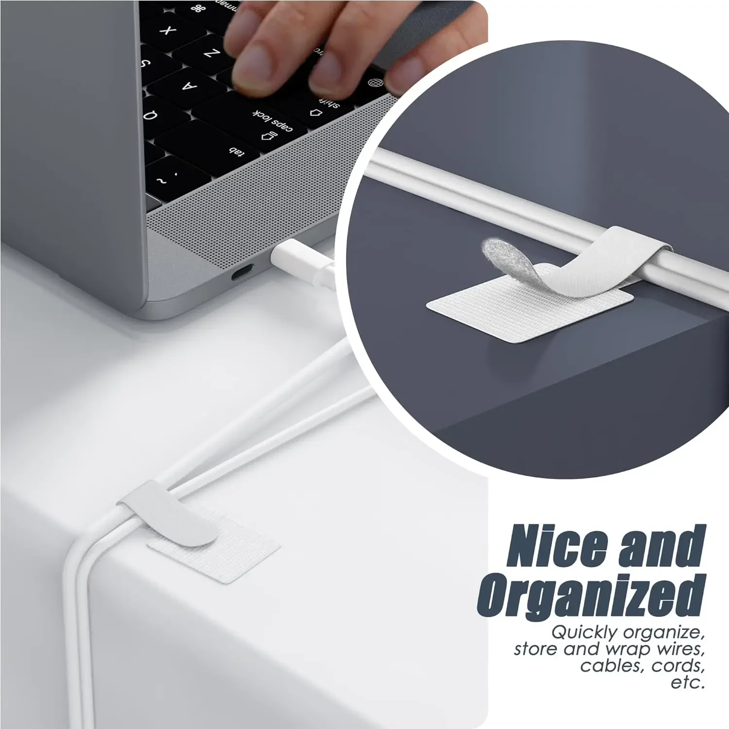Ikatan Kabel Baru Yang Dapat D - Desk Cable Organizer ulasan dan harga