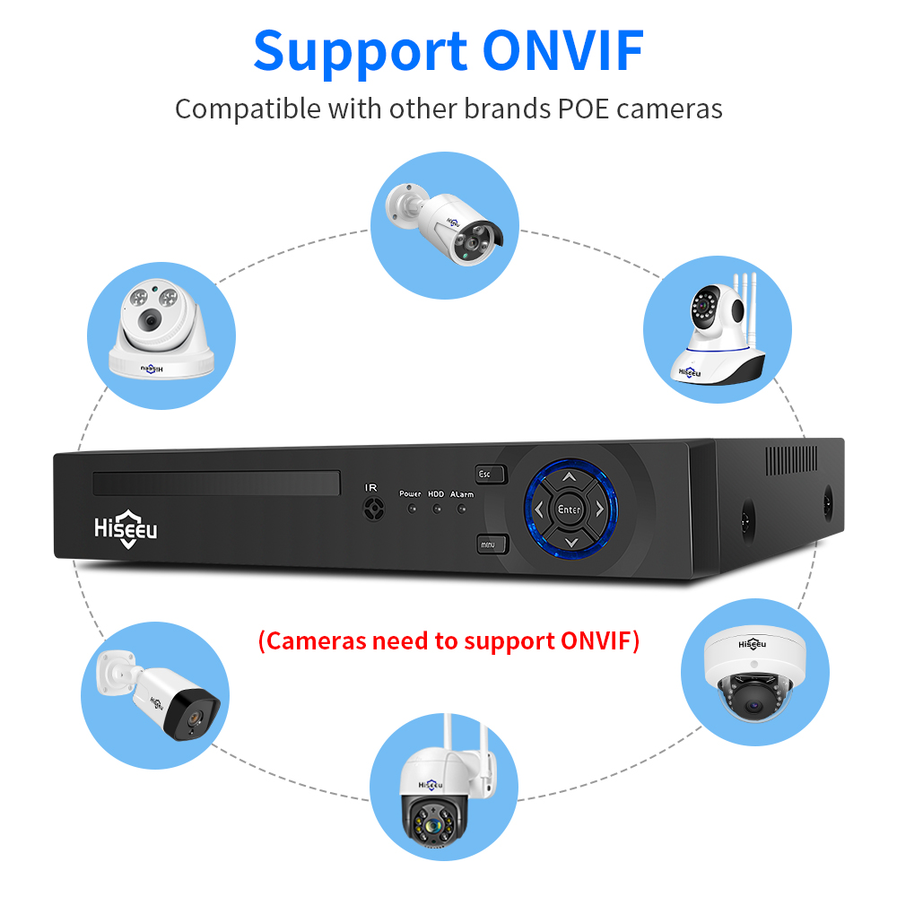 Hiseeu 4CH 10CH 16CH 4K 8MP 5M - Webcam 4K ulasan dan harga