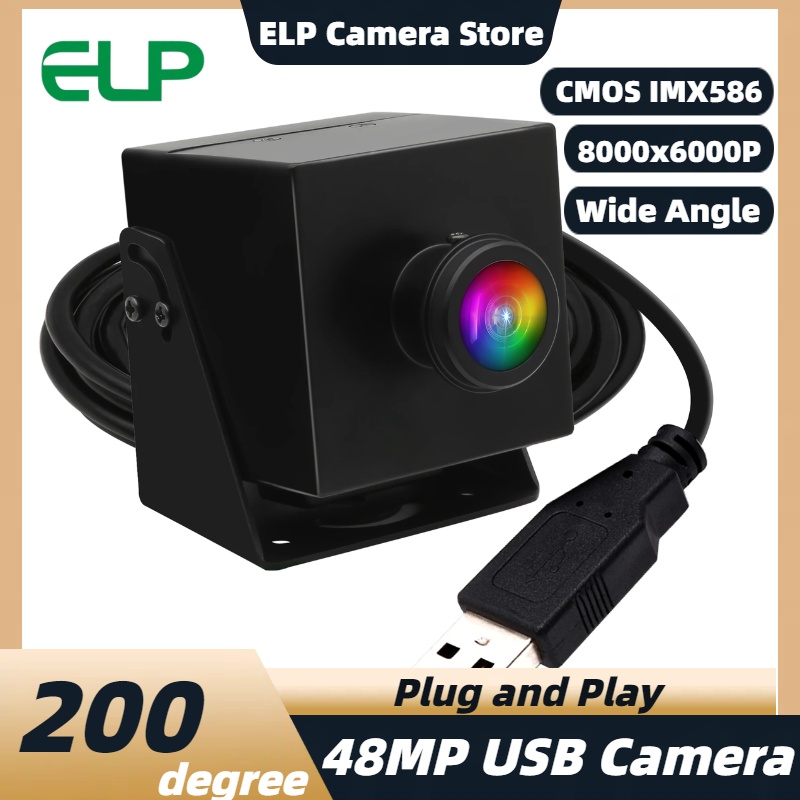 Kamera USB ELP 48MP 8K Ultra H - Webcam 4K ulasan dan harga