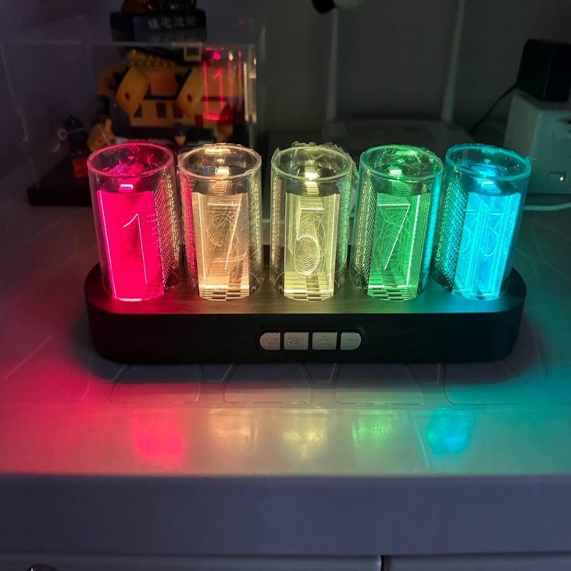 Jam LED Nixie Tube RGB untuk D - Pc Gaming Youtube ulasan dan harga
