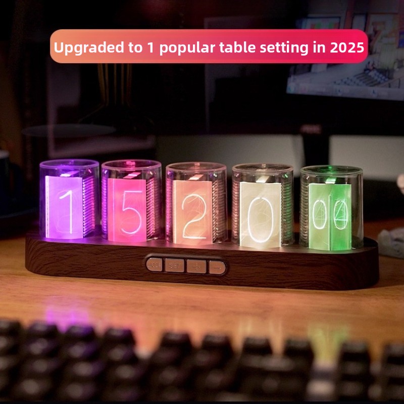 Jam LED Nixie Tube RGB untuk D - Pc Gaming Youtube ulasan dan harga