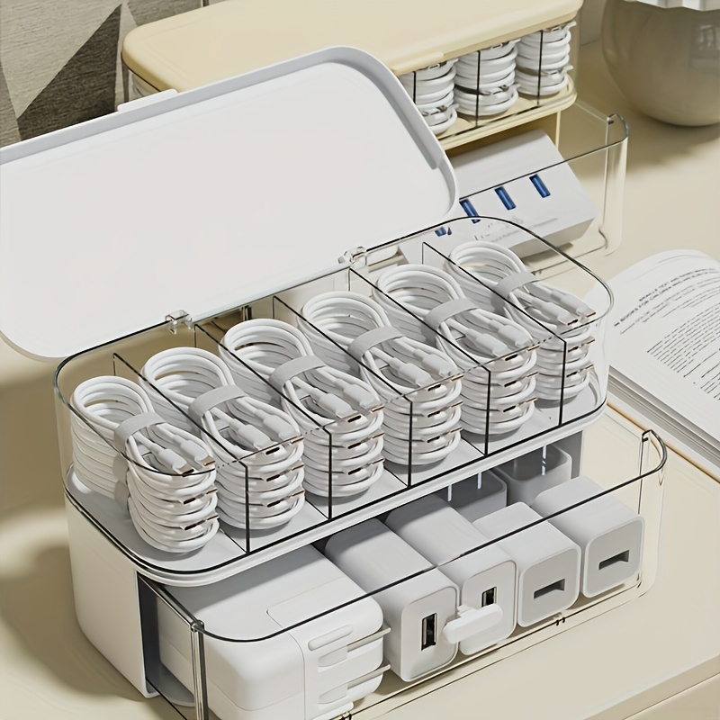Kotak Penyimpanan Kabel Transp - Desk Cable Organizer ulasan dan harga