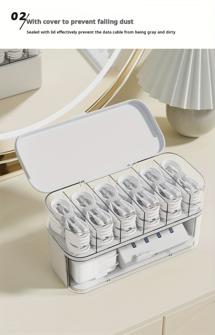 Kotak Penyimpanan Kabel Transp - Desk Cable Organizer ulasan dan harga