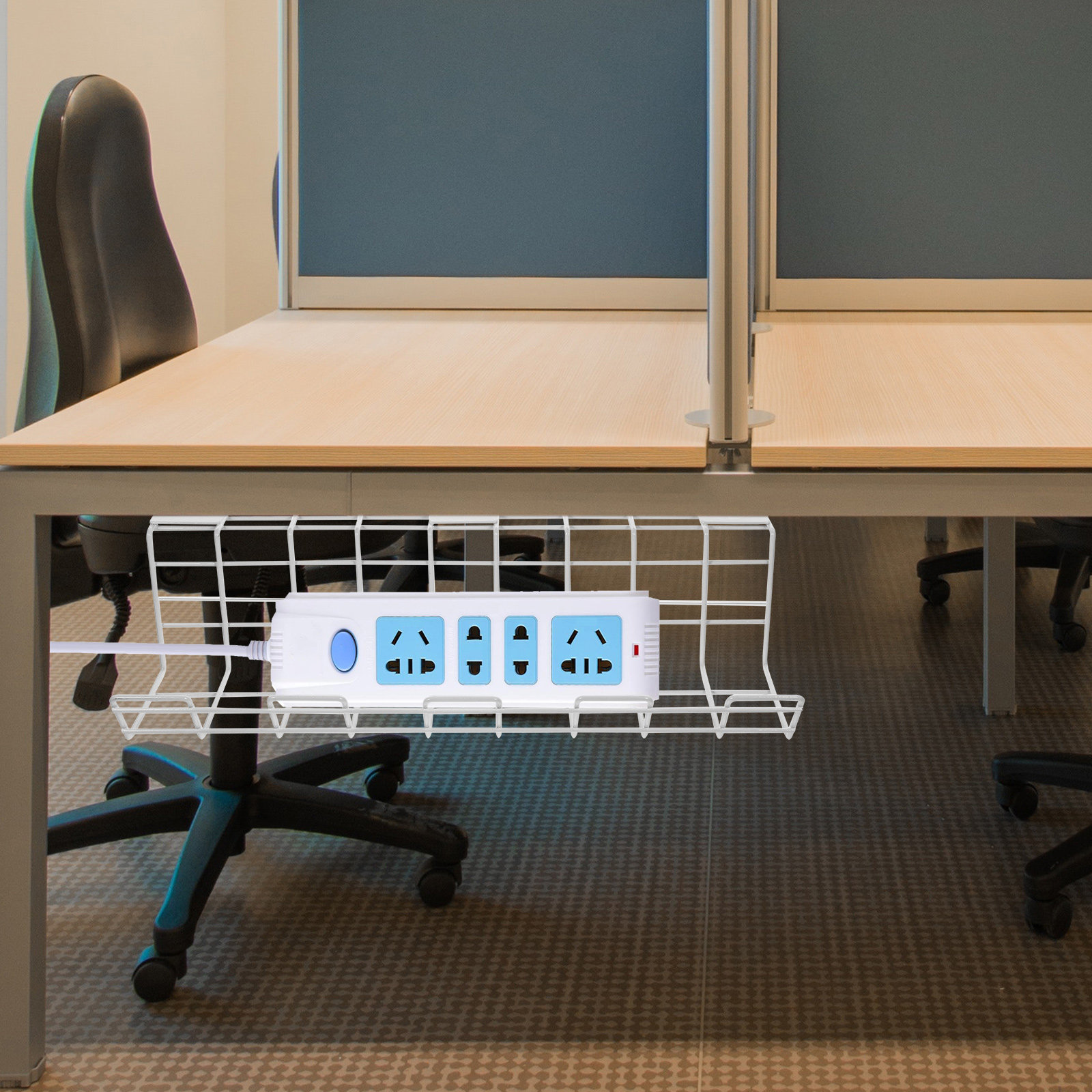 2 Buah Rak Pengatur Kabel Bawa - Desk Cable Organizer ulasan dan harga
