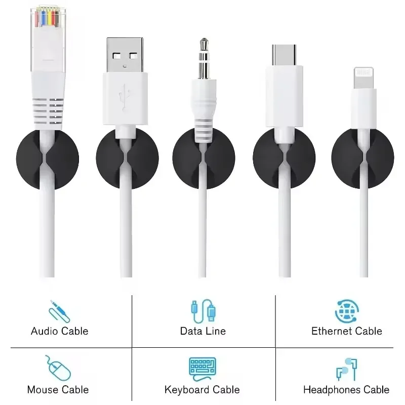 5/50 Buah Klip Kabel Dinding D - Desk Cable Organizer ulasan dan harga
