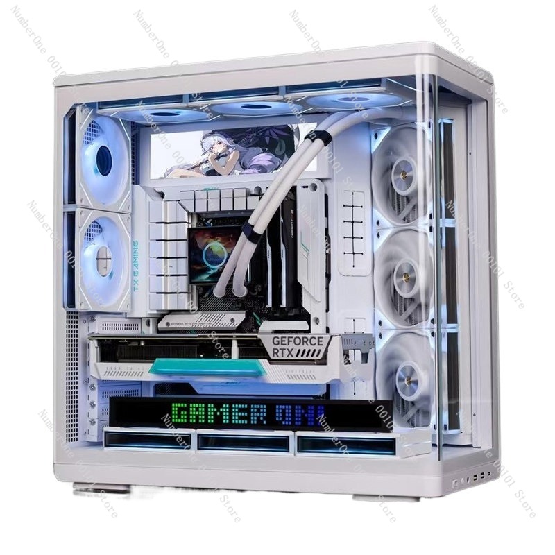 Casing PC Akuarium Kaca Temper - Pc Gaming Aquarium ulasan dan harga