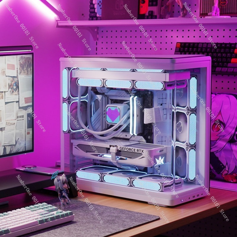 Casing PC Akuarium Kaca Temper - Pc Gaming Aquarium ulasan dan harga