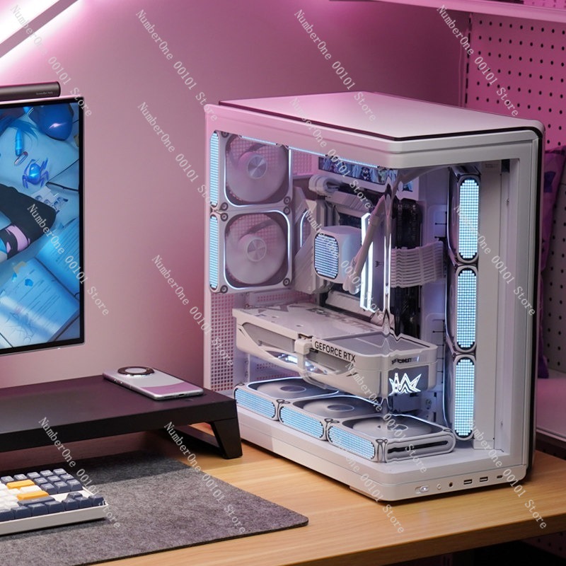 Casing PC Akuarium Kaca Temper - Pc Gaming Aquarium ulasan dan harga