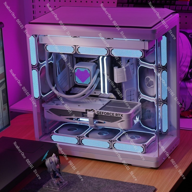 Casing PC Akuarium Kaca Temper - Pc Gaming Aquarium ulasan dan harga
