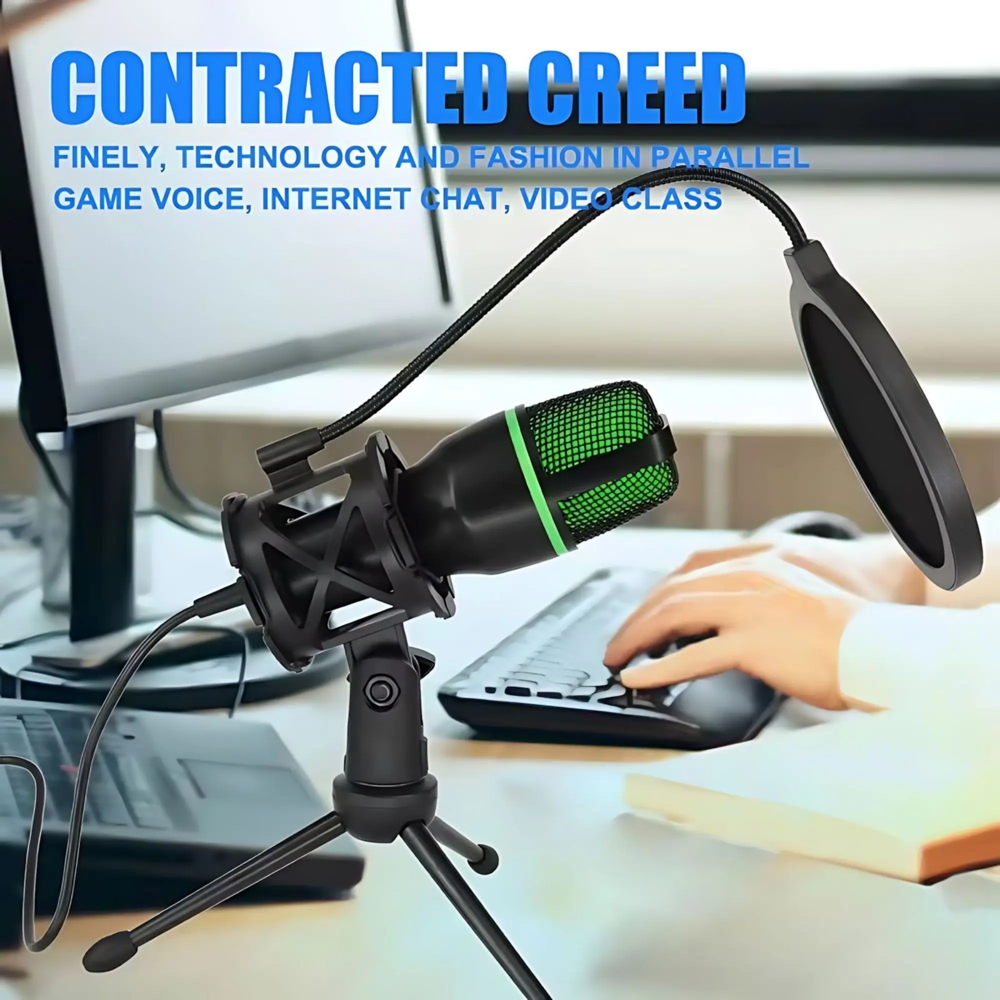 Kit Mikrofon Kondensor Kardioi - Pc Gaming Youtubers ulasan dan harga